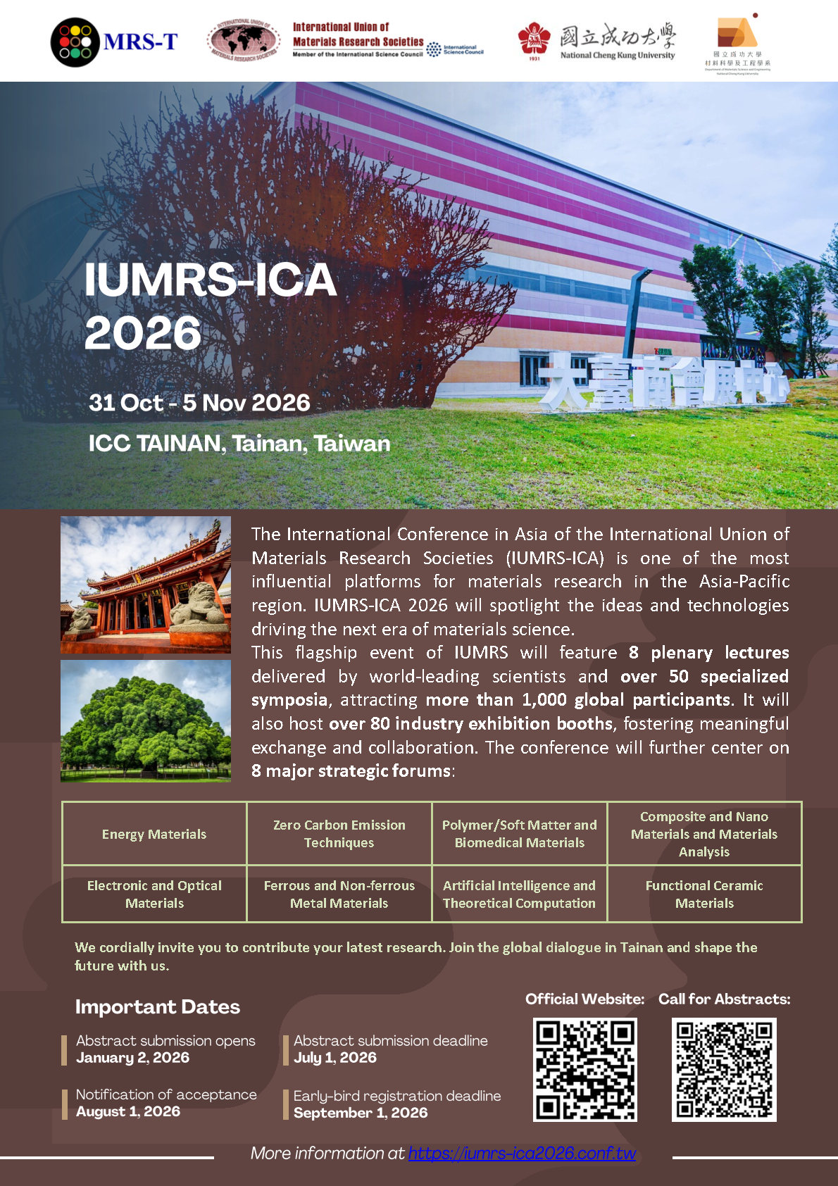 IUMRS-ICA 2026 Banner